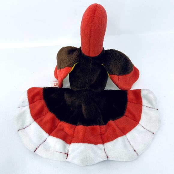 Vintage TY Beanie Baby Gobbles Turkey Plush Stuffed Animal Thanksgiving Collect - Picture 8 of 9